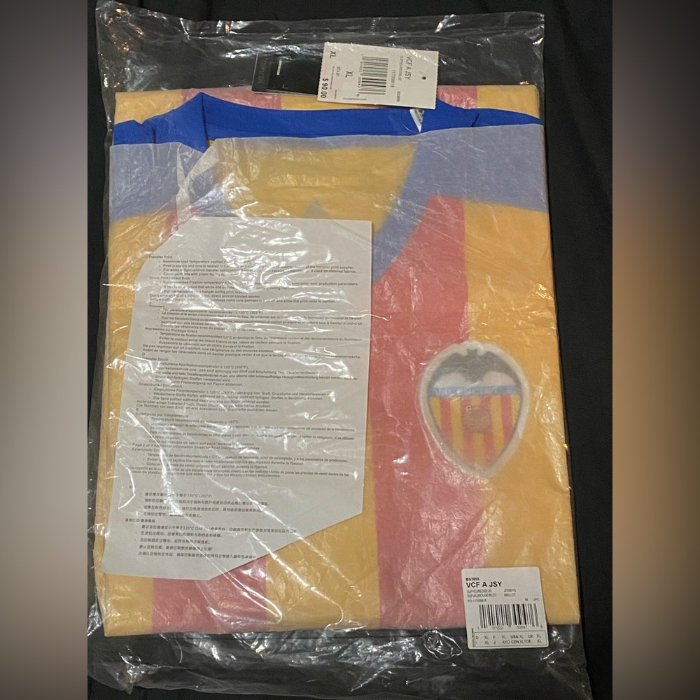 Adidas Football Soccer Valencia 2017 2018 Home Jersey Kit Men’s XL Brand New